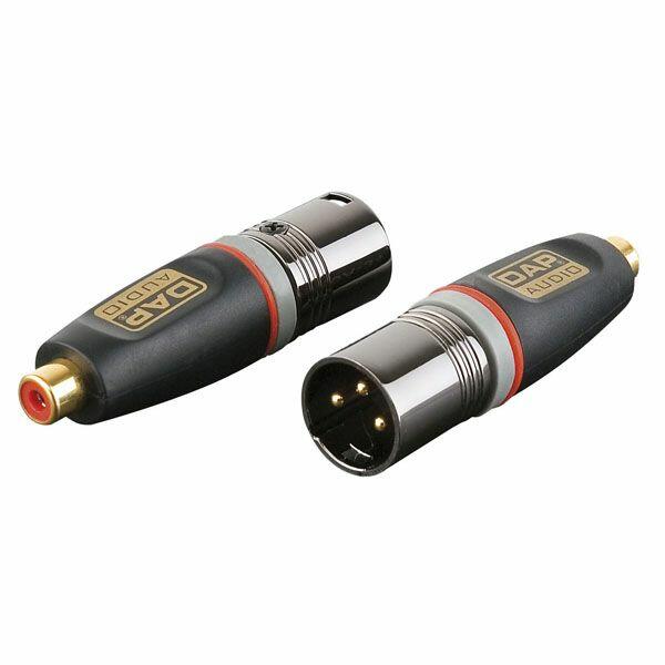 DAP 3pin XLR M/ RCA F adapter