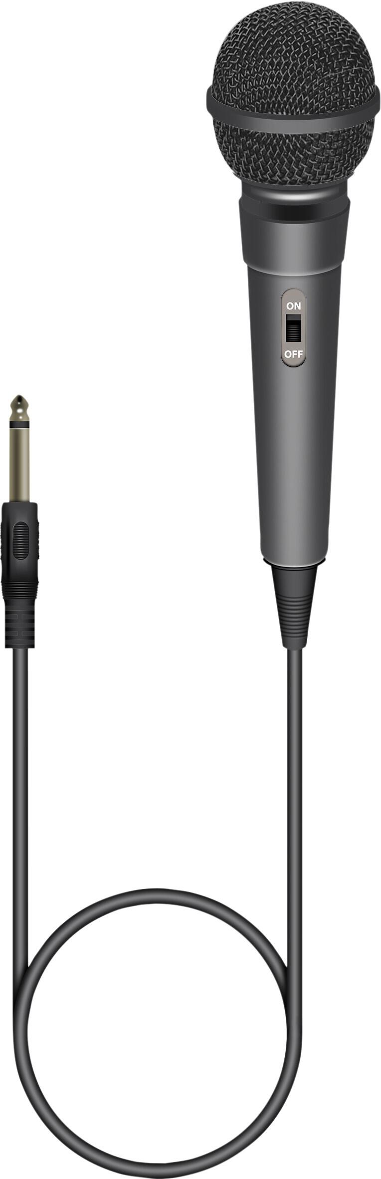 Soundlab Dynamic Karaoke Microphone With Fixed 3m 6.35mm Jack Lead Colour Black, G256D