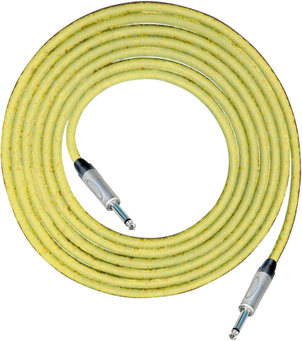 SoundLAB Professional 6.35 mm Mono Jack Plug 6.35 mm Mono Jack Plug Screened Patch Lead With Neutrik Connectors 1m, G039AX