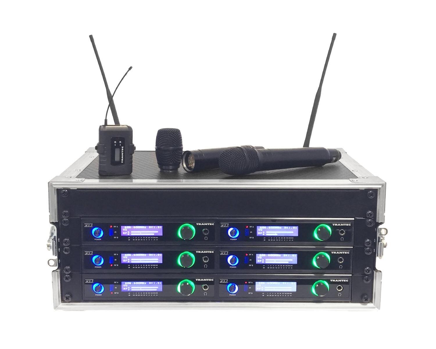 Trantec S5.5L RACK6 Wireless System, CH38, 6 way, Racked Excluding Remote Antenna Kit