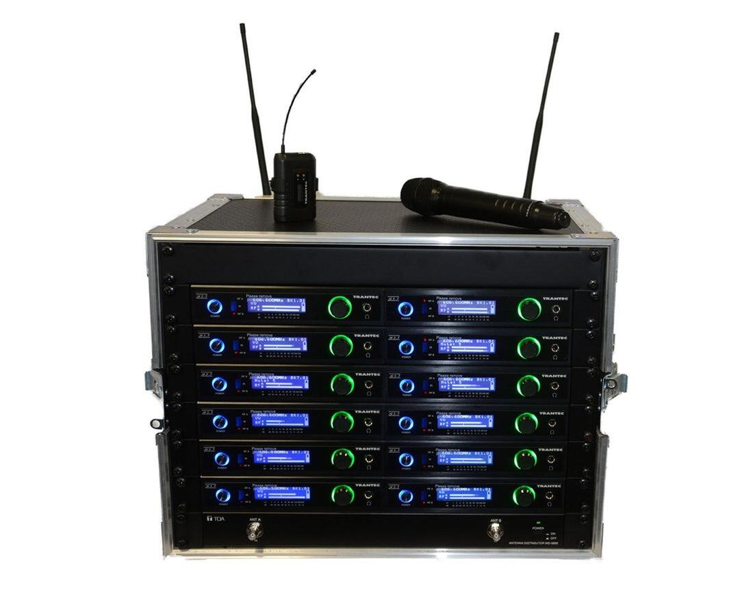 Trantec S5.5L RACK12, CH38, 12 way Wireless Mic System, Racked Excluding Remote Antenna Kit