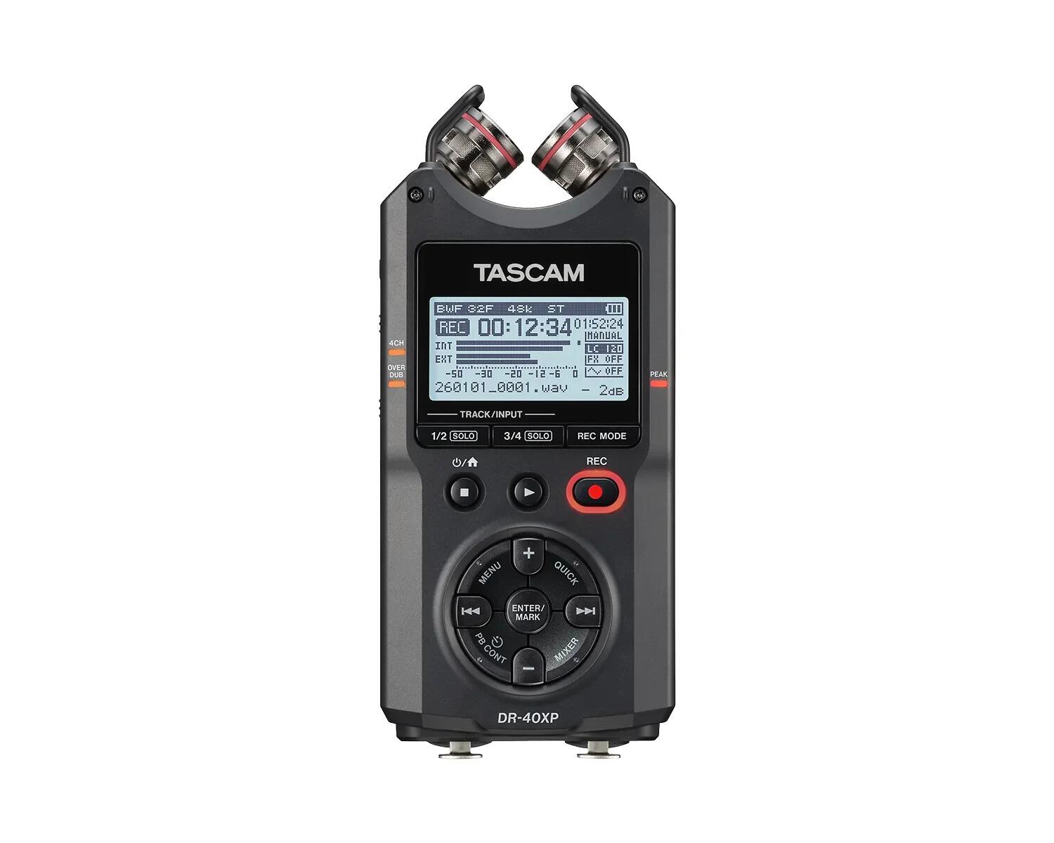 Tascam DR-40XP 4-Track / 32-Bit Float Portable Digital Audio Recorder
