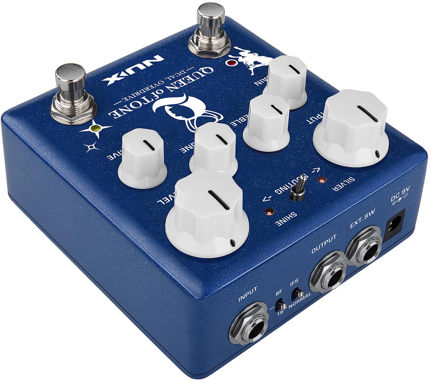 Nux Queen of Tone Dual Overdrive Pedal - 173.398UK