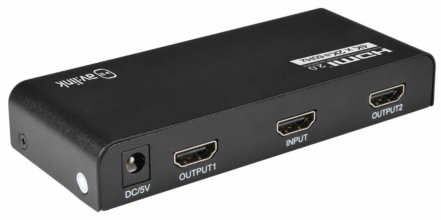 AV:Link HDMI V2.0 4K Splitter 1x2 - 128.845UK