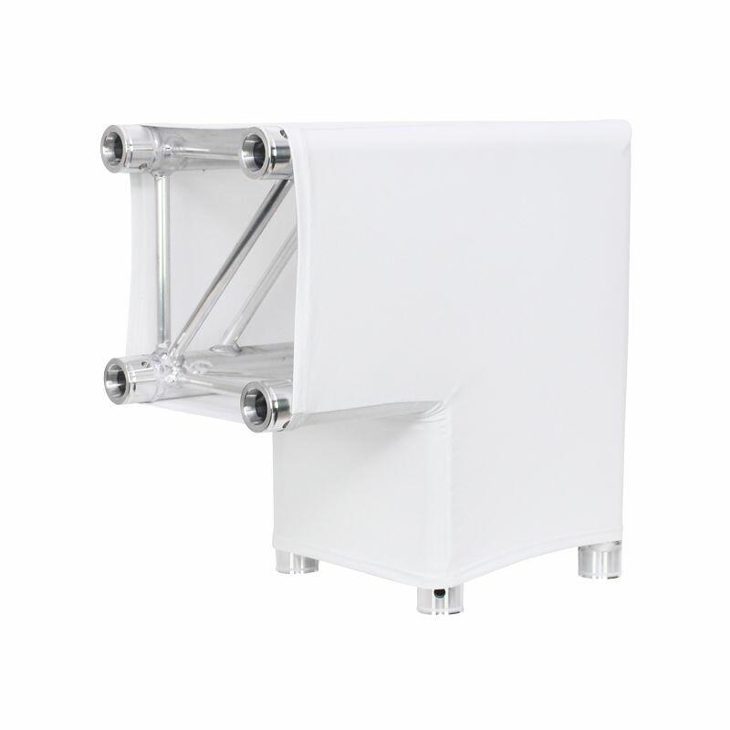 LEDJ White 2 Way 90 Degree Corner Quad Truss Sleeve/Sock, LEDJ247