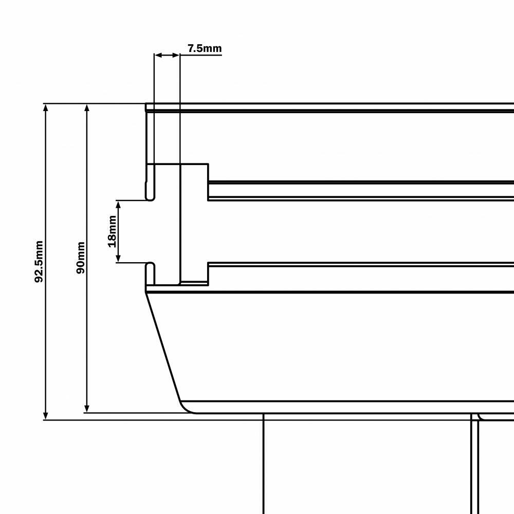 Global Truss GT Stage Deck 2 x 1m Hexa R/H Triangle Stage Platform - GL6090