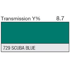 LEE Filter 729 Scuba Blue Filter Sheet, 21 x 48