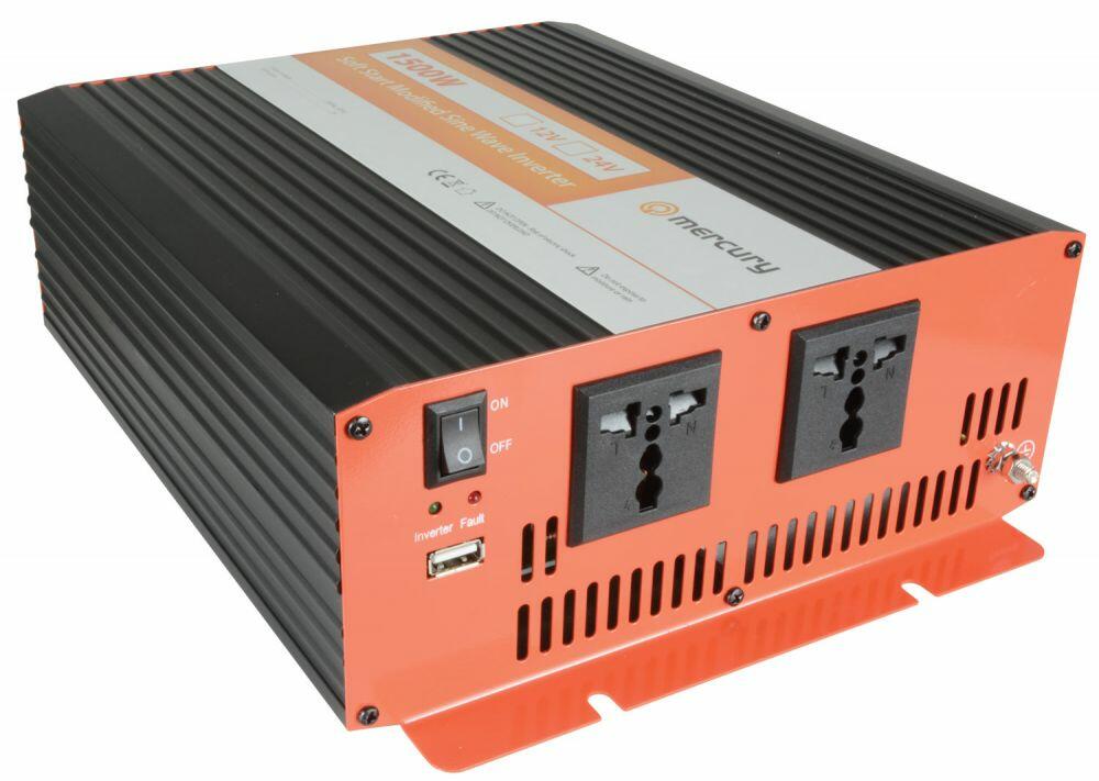 Mercury IMS1500-12 12Vdc 1500W Modified Sine Wave Inverter - 652.008UK