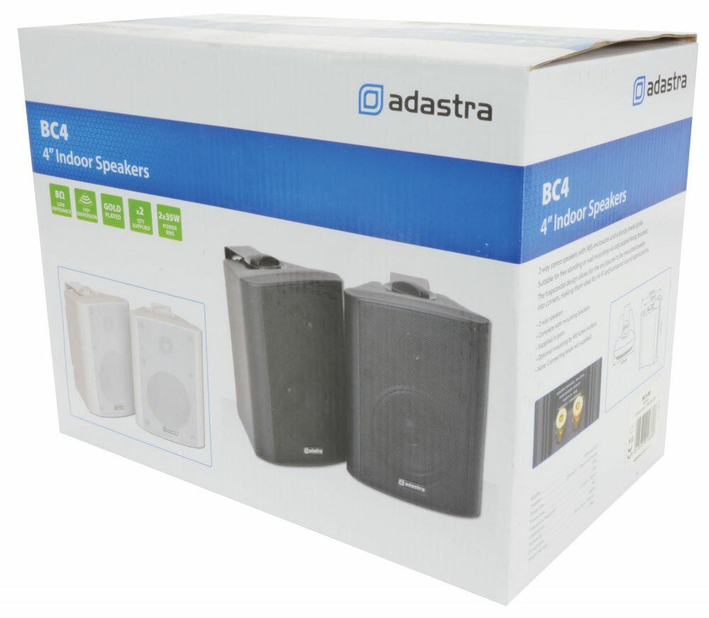 Adastra BC4W 4inch Stereo Loudspeaker White Pair - 100.901UK