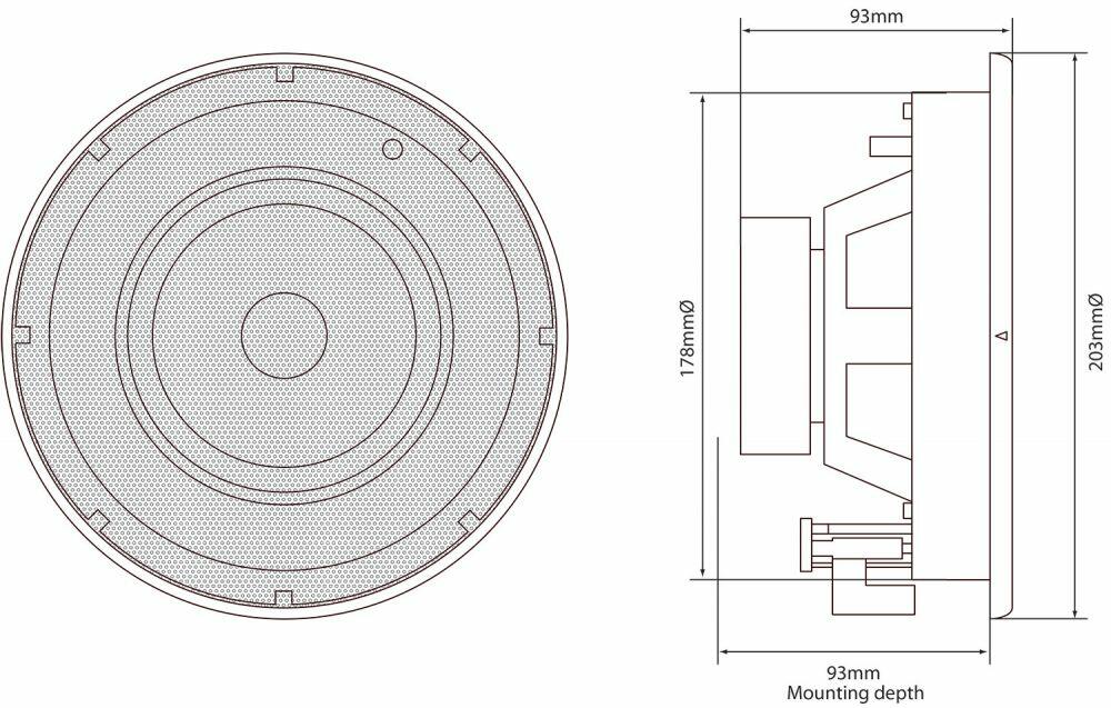 Adastra SL5 SL5 Slimline Ceiling Speaker 5.25 Pair - 952.547UK