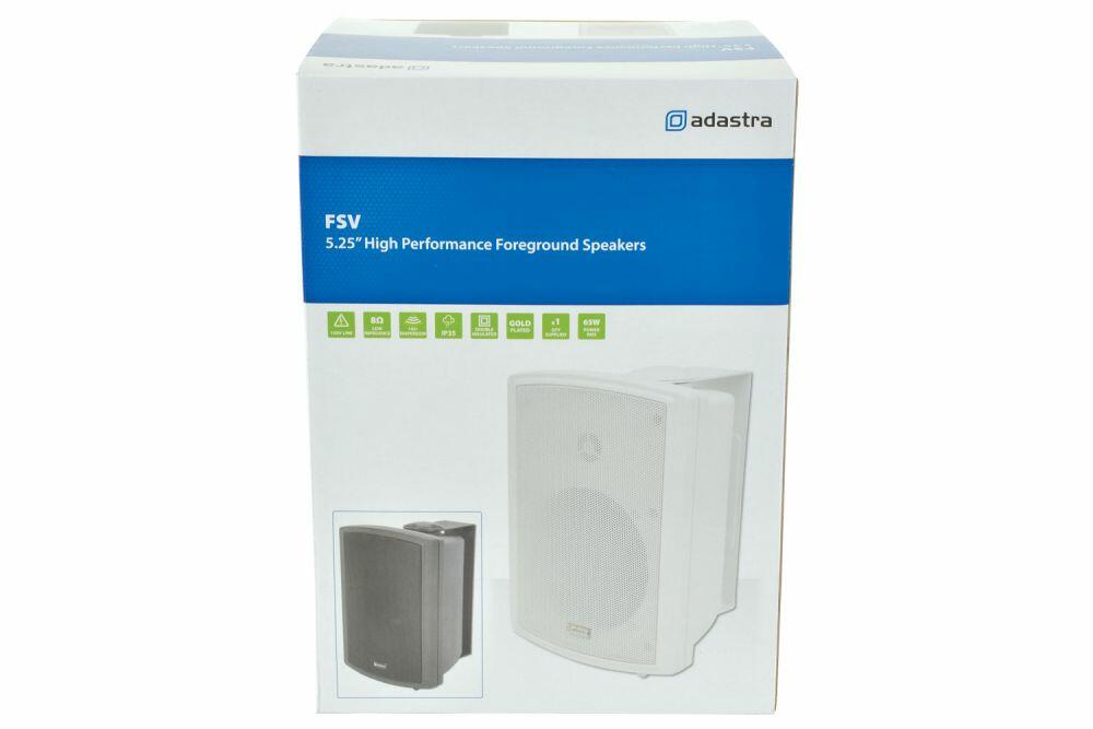 Adastra FSV-W High performance foreground speaker, 100V line, 8 Ohm, 65W rms, white - 952.961UK