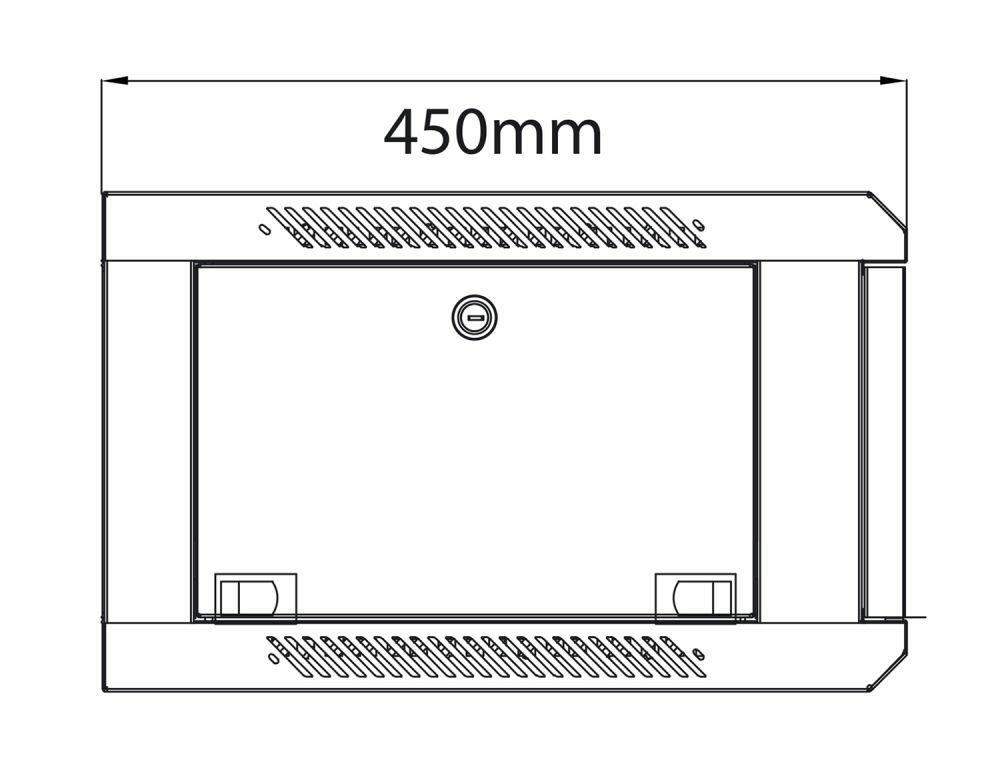 Adastra RC4U450 Rack Cabinet 4U x 450mm Deep - 953.504UK