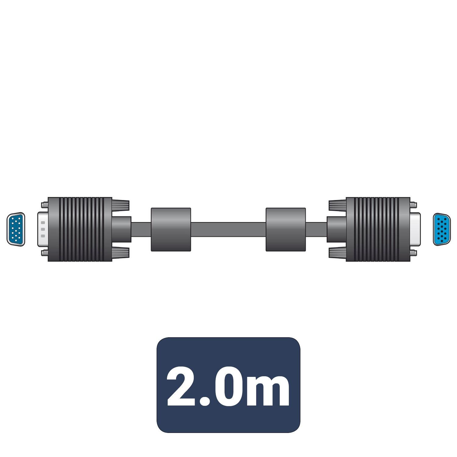 AV:Link VGA plug to plug lead 2.0m - 113.101UK