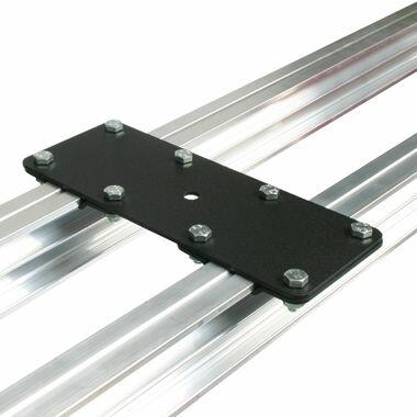 Doughty T84110 Studio Rail Spacer Plate, Double Rail, with Rail Clamps