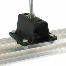 Doughty T84125 Studio Rail Ceiling Bracket (Flat) with Rail Clamps
