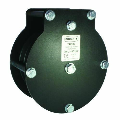 Doughty T42933 - 100mm Triple HD Pulley for Fibre Rope
