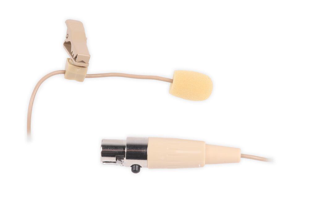 StageCore SLM50T4 Lavaliere Microphone, teminated with 4 pin mini XLR connector BEIGE - (89992)