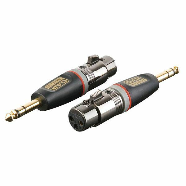 DAP 3p XLR F/ 3p Jack M adapter