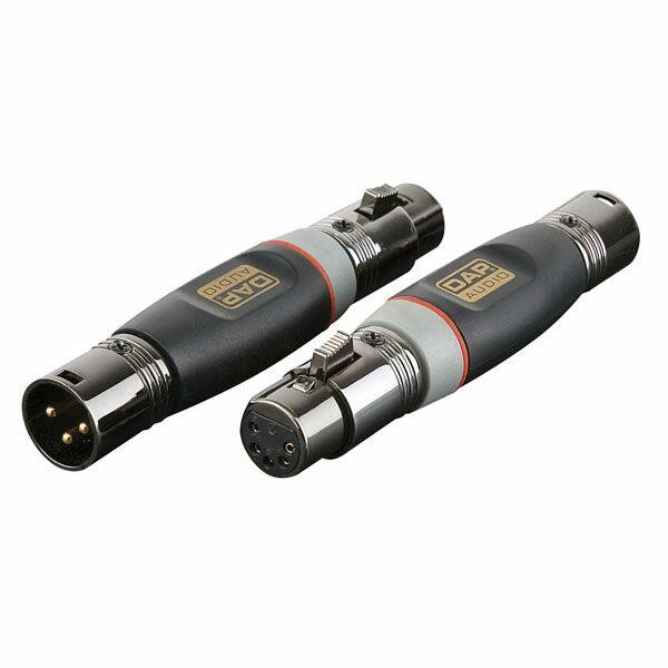 DAP 5p XLR F/ 3p XLR M adapter