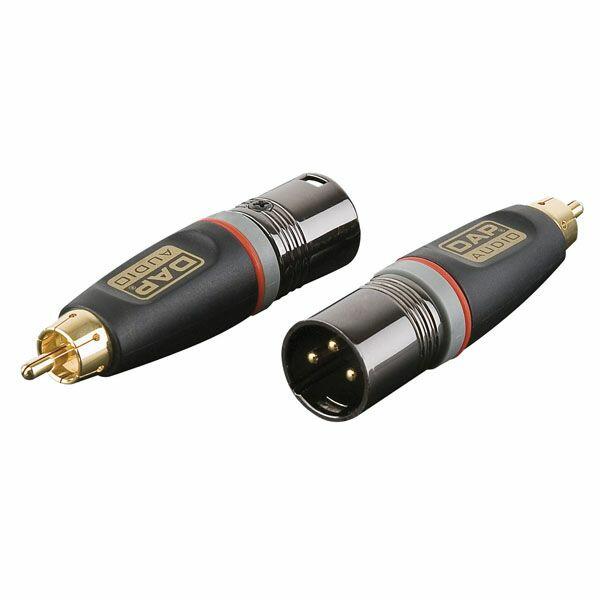 DAP 3p XLR M/ RCA M adapter