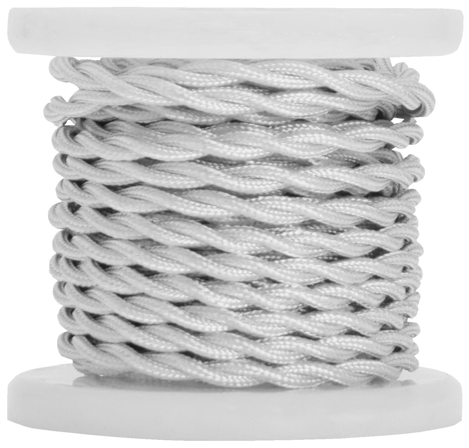LYYT Deco Braided 2-Core White 5M 804.542UK