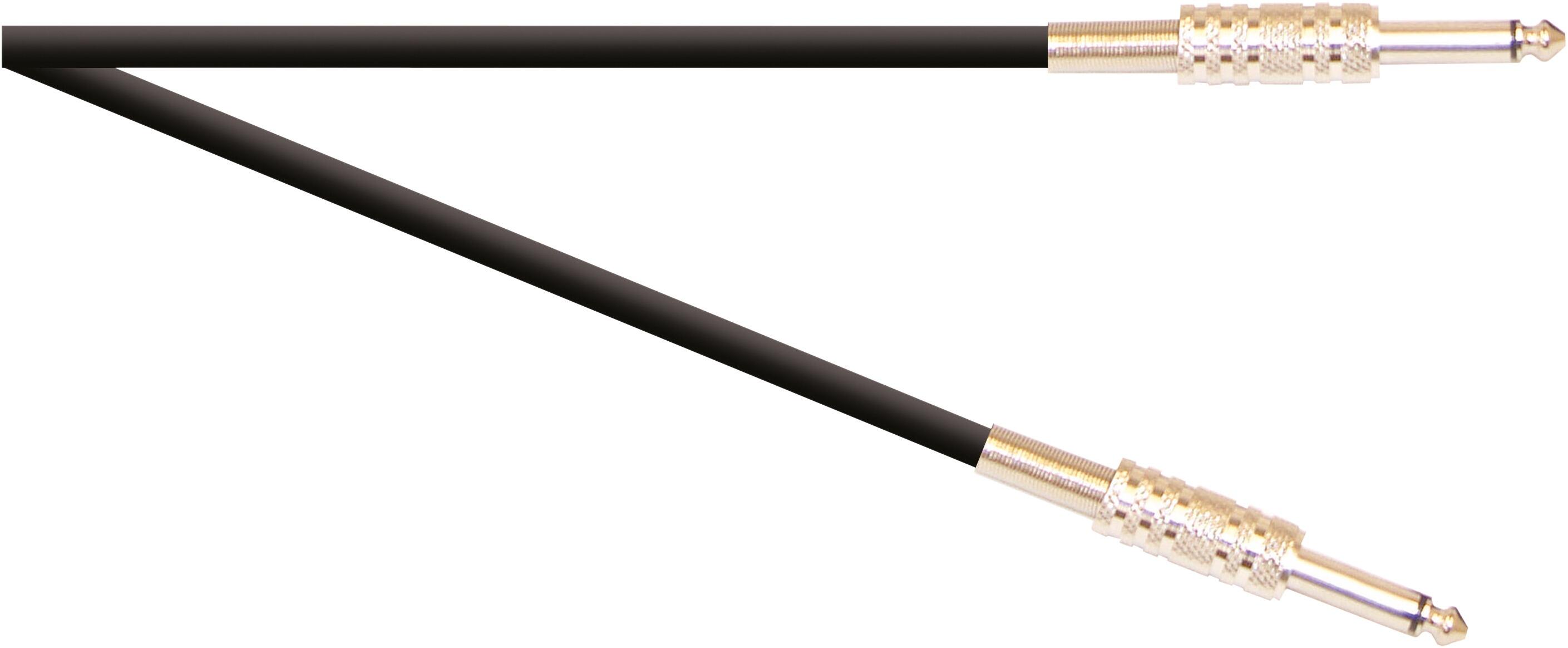 SoundLAB Standard 6.35 mm Jack Plug to 6.35 mm Jack Plug Speaker Leads With Metal Jacks and 2x 0.75mm Cable, G035AD