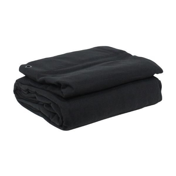 LEDJ Black Serge Drape, 8m x 6m, STAR39