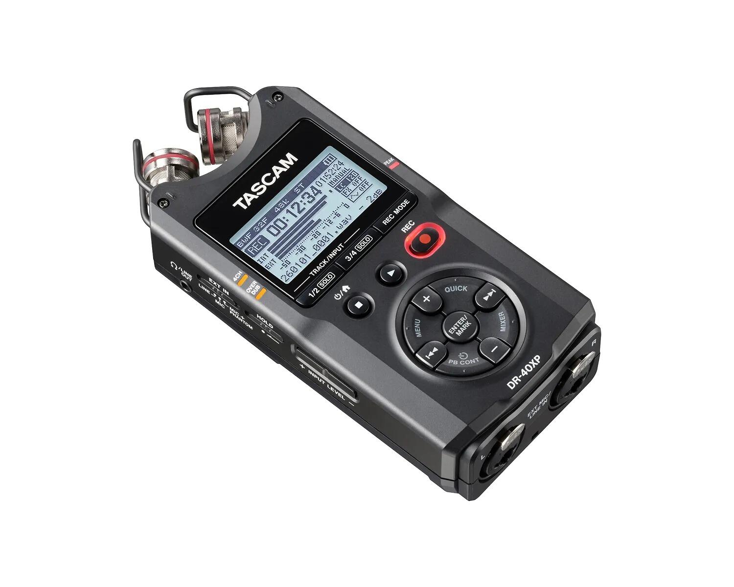 Tascam DR-40XP 4-Track / 32-Bit Float Portable Digital Audio Recorder