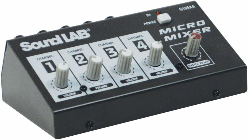 SoundLAB 4 Channel Mono Mixer, G105AA