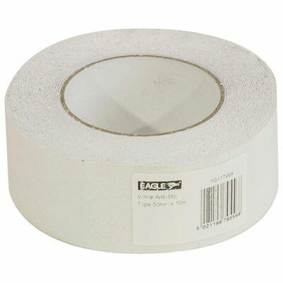 Eagle White Self-Adhesive Anti Slip tape Dimensions 10m x 50mm, Y011TWA