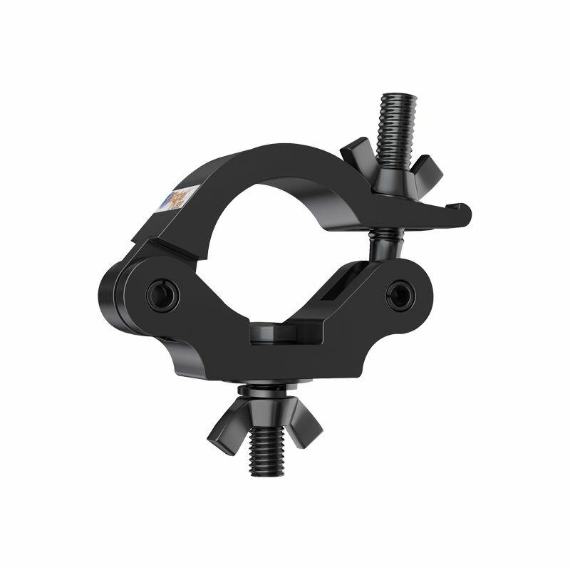 Global Truss Half Coupler, Slim, 48mm to 51mm, HEX Head Bolt, Black - GL3037B