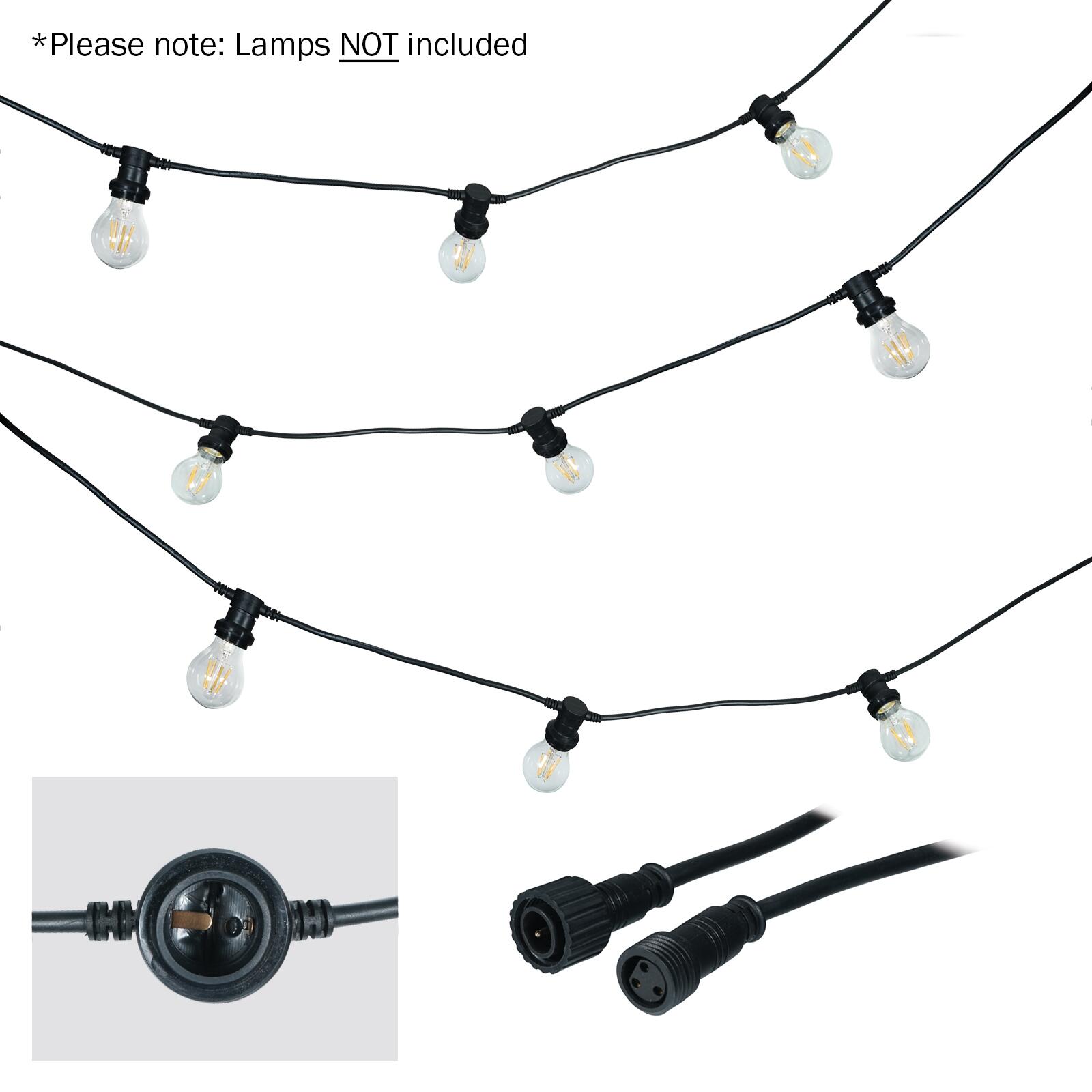 LEDJ ES Festoon String, 1m Spacing, 25m, LEDJ501