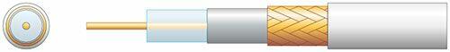 Mercury Eco RG6 Air Spaced PE Coaxial Cable with CCA Braid - 100m White - 808.113UK
