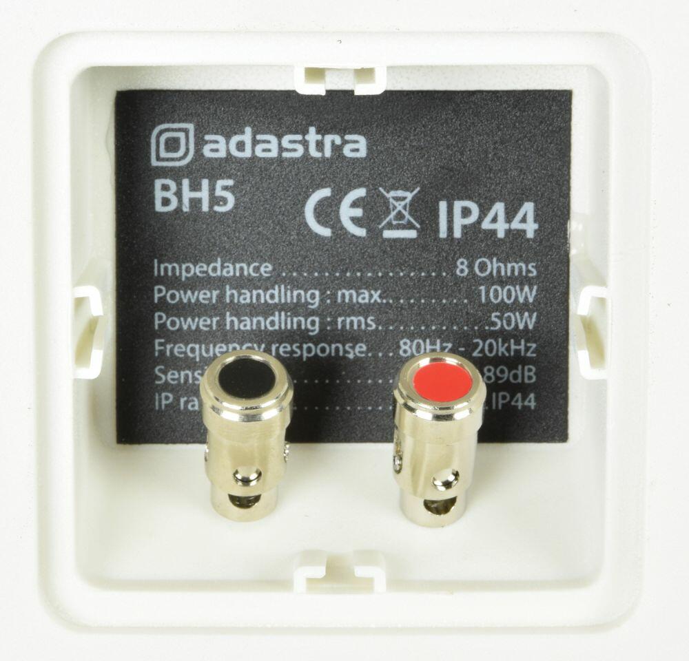 Adastra BH5-W Loudspeaker Indoor/Outdoor pair white - 100.920UK