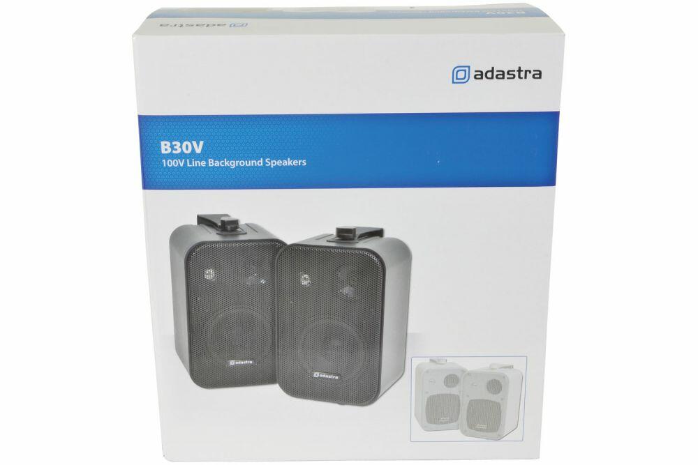 Adastra B30V-W 100v Line LoudLoudspeaker, 4", 30w, WHITE, Pair - 952.888UK