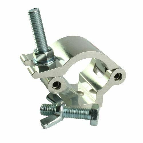 Doughty T58106 Lightweight Hook Clamp, M12 x 50 Bolt and Wing, Black