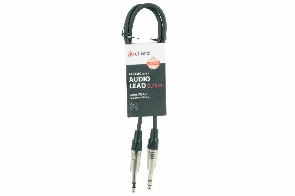 Citronic Classic Audio Lead 6.3mm Jack - 6.3mm Jack, 750mm - 190.001UK