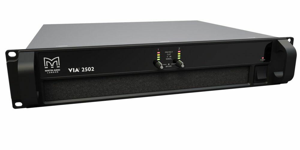 Martin Audio VIA2502 2 Channel Class D Power Amplifier, 2 x 1250W @ 2ohm 2U