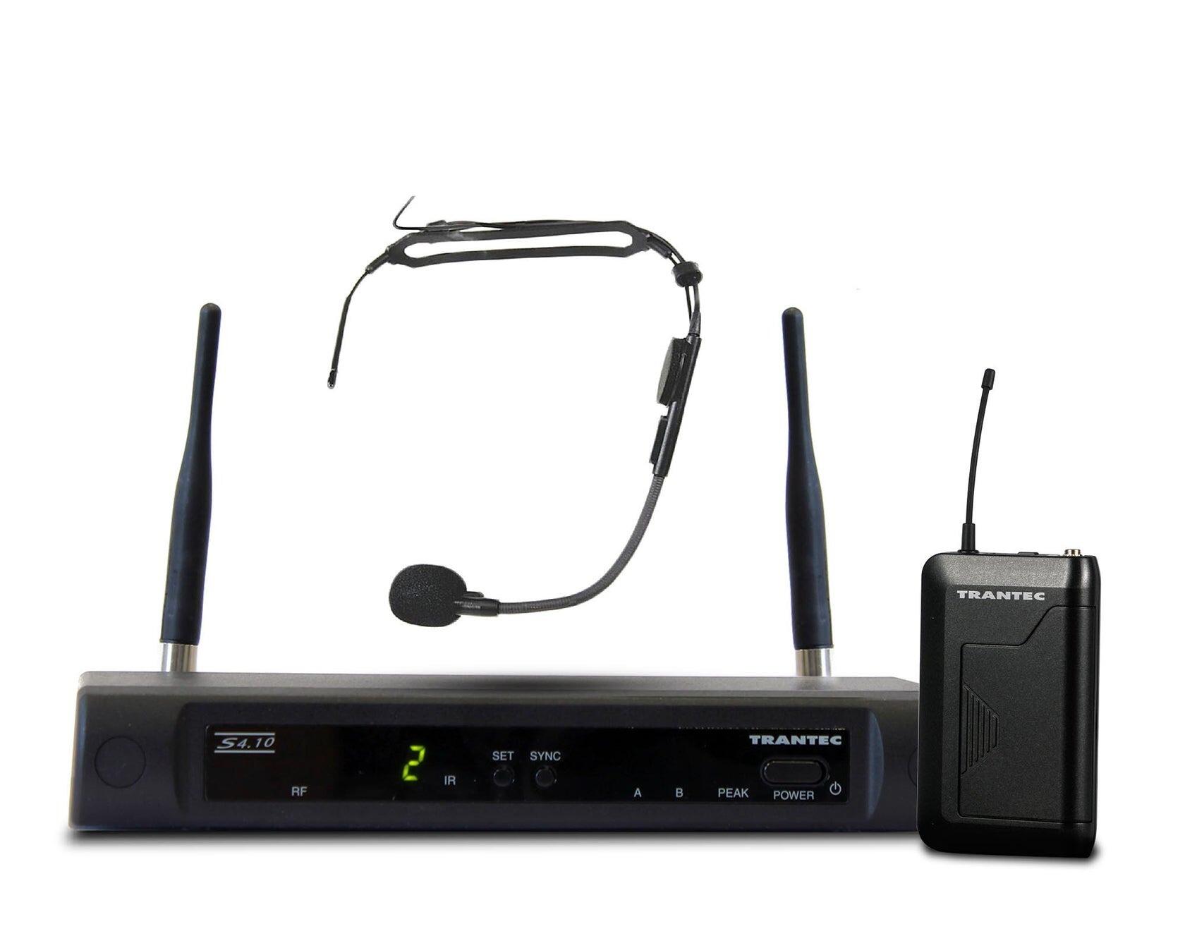 Trantec S4.10A UHF Headworn System with HM33 Head Microphone