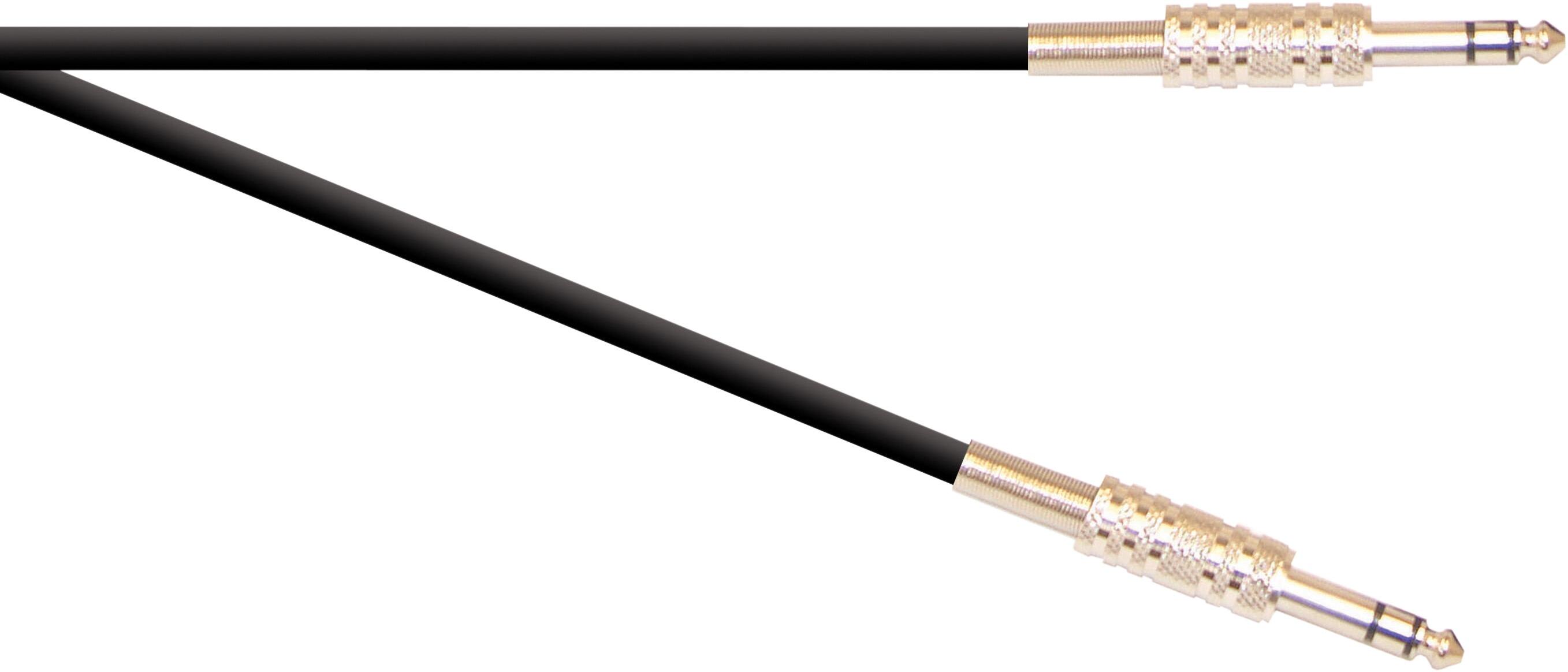 SoundLAB Standard 6.35 mm Jack Plug to 6.35 mm Jack Plug Speaker Leads With Metal Jacks and 2x 0.75mm Cable, ZG035AD