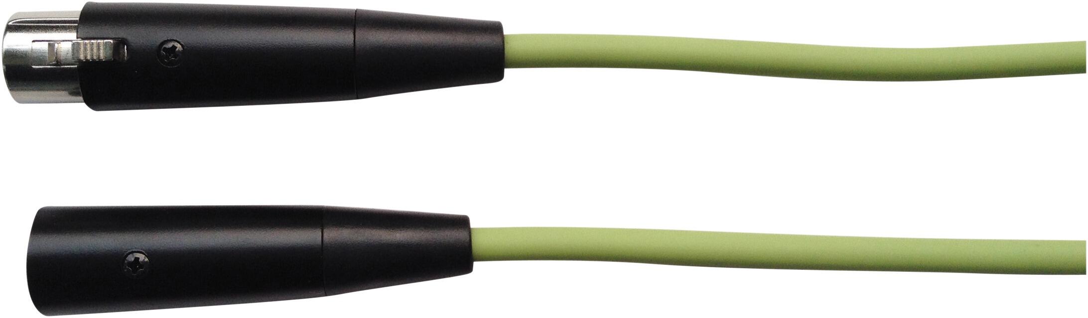 SoundLAB Standard Fluorescent XLR to XLR Microphone Lead With Metal Connectors 6m Green, G033K