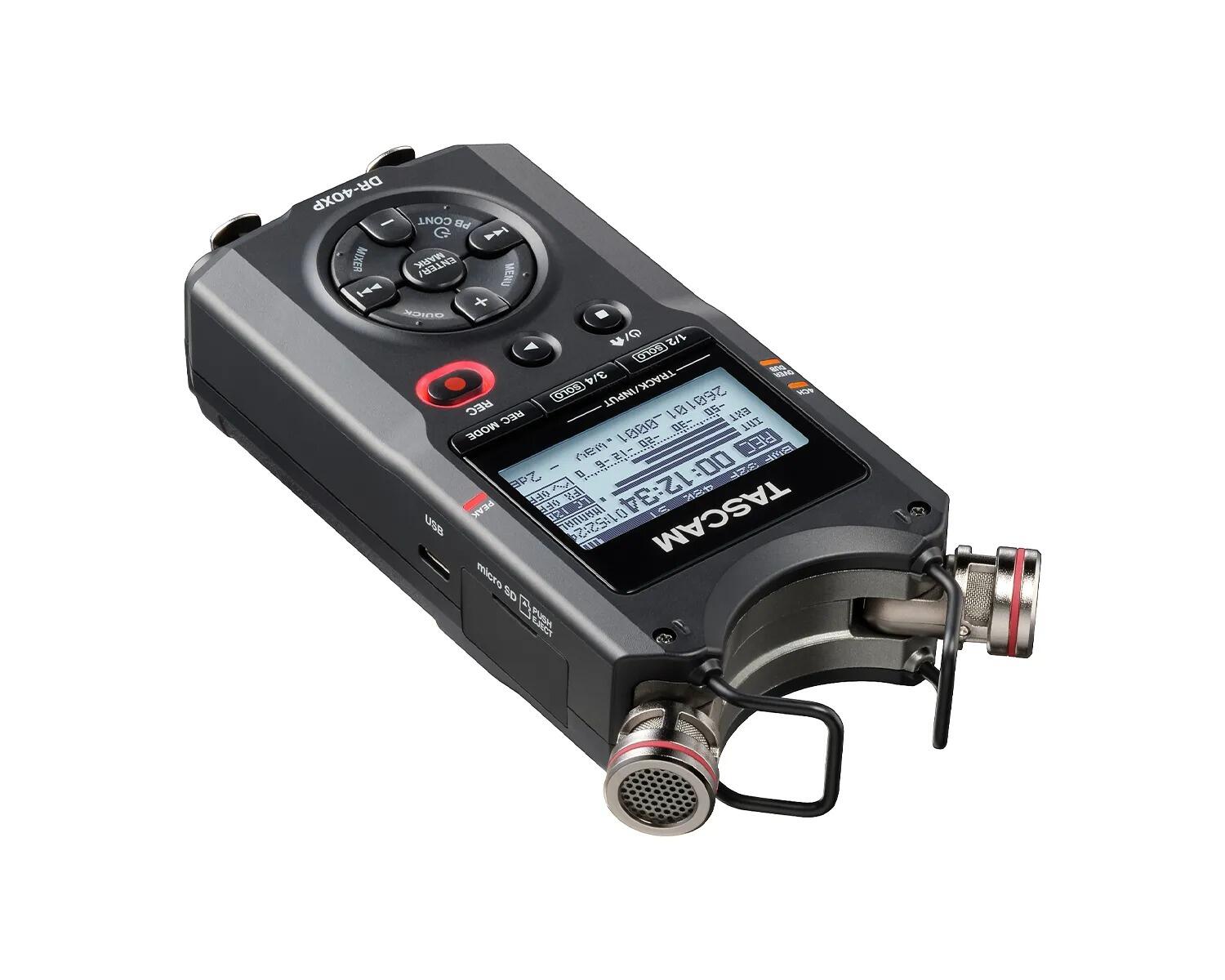 Tascam DR-40XP 4-Track / 32-Bit Float Portable Digital Audio Recorder