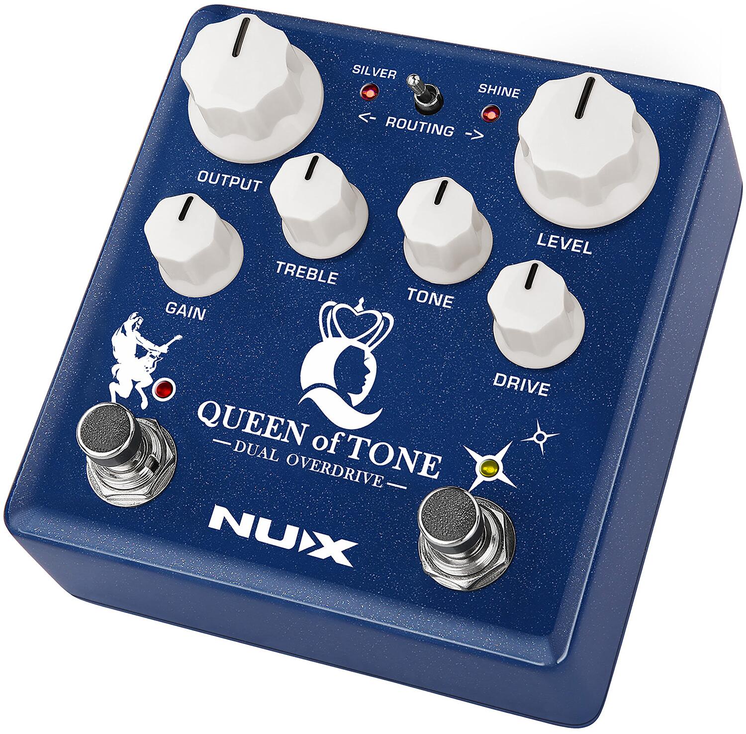 Nux Queen of Tone Dual Overdrive Pedal - 173.398UK
