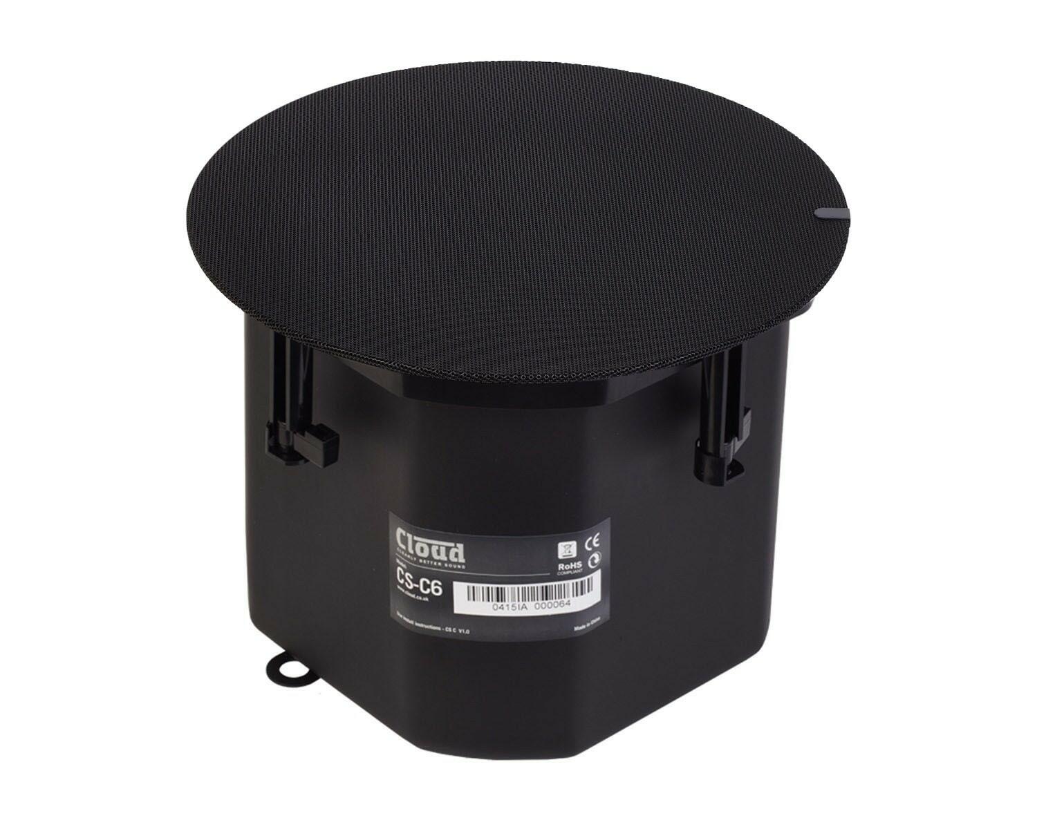 Cloud CSC6B Black 6 2-Way Enclosed Ceiling Speaker 100V/16ohm