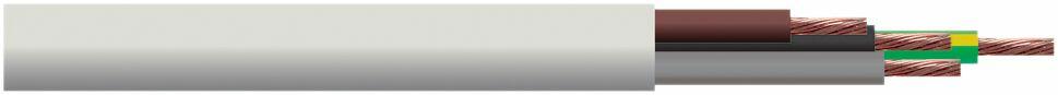 Eagle Round 4 Core 0.75mm Heat Resistant PVC Flex 3094Y Hank Lead Length 10m, E568CA