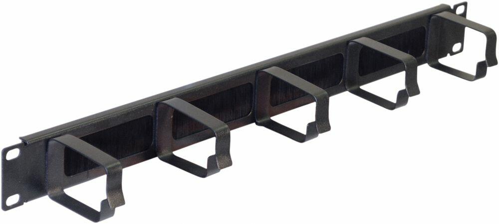 Eagle 1U 5 Ring Cable Tidy Panel With Brush For All 19 Inch Cabinets and Racks, P710L