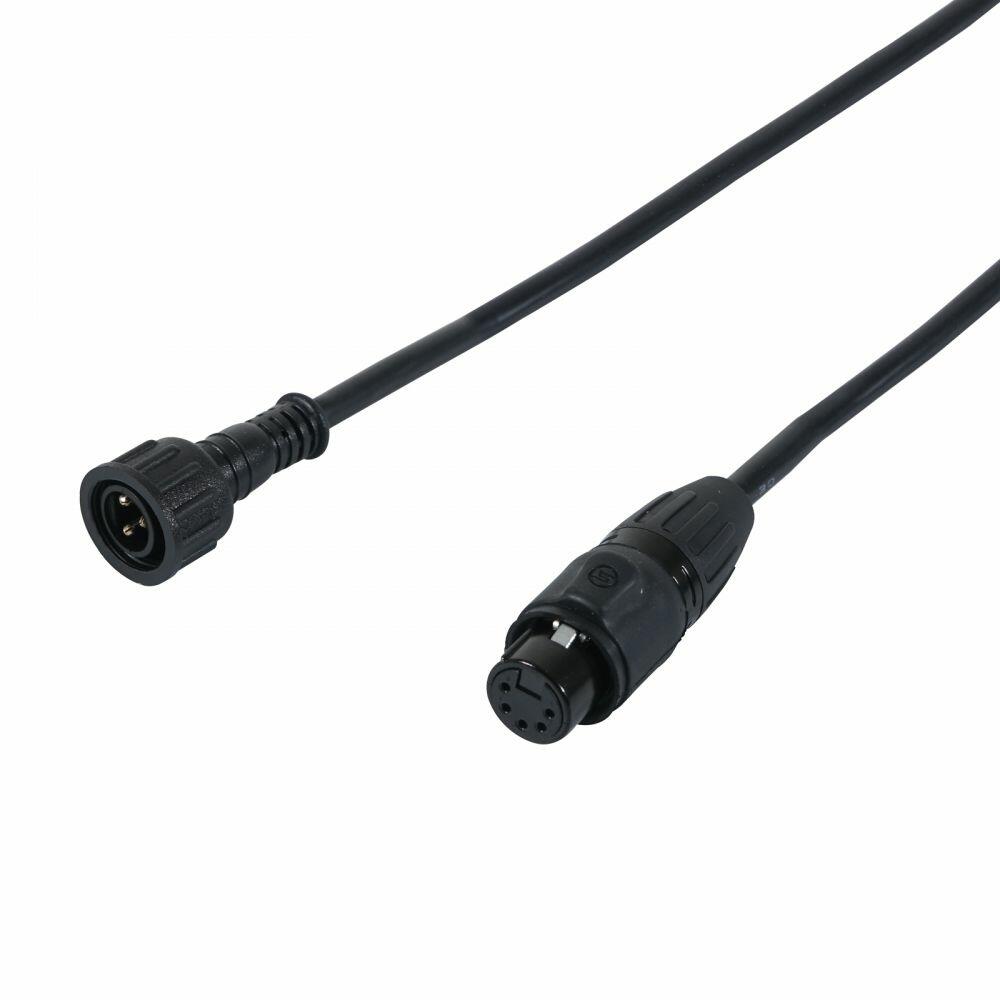 LEDJ DMX Exterior IP Male - Seetronic IP XLR 5-Pin Female Lead, 1m, CABL536