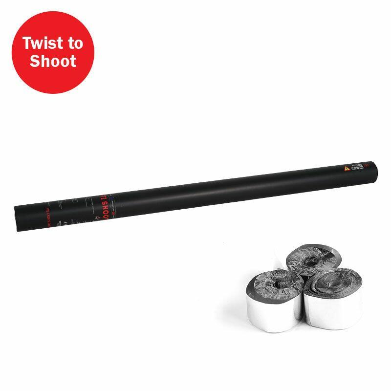Equinox Handheld Streamer Cannon 80cm Silver Metallic