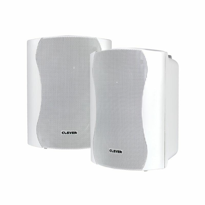 Clever Acoustics WPS 25T White 100V Weatherproof Speakers (Pair)