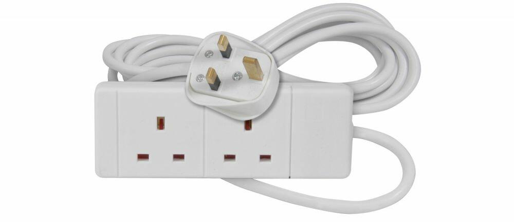 Mercury 2 Gang 13A Mains Extension Lead 2.0m - 429.727UK